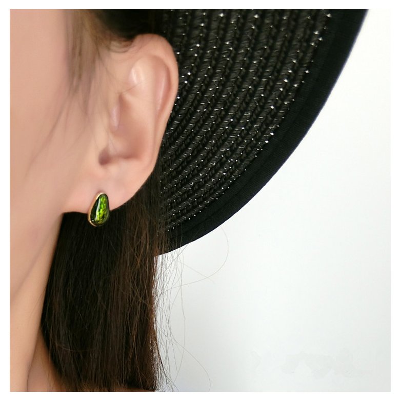 Wholesale New Arrival Fashion Green Avocado Drop Earrings for Women Girls Cute Stud Earrings  Fashion Jewelry VGE006 0