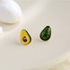 Wholesale New Arrival Fashion Green Avocado Drop Earrings for Women Girls Cute Stud Earrings  Fashion Jewelry VGE006 2 small