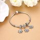 Wholesale 925 Sterling Silver DIY Bracelet Antique CZ Accessories TGSLBD114 4 small