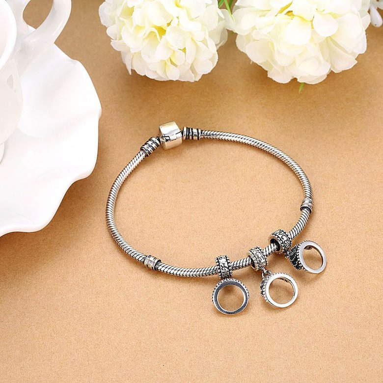 Wholesale 925 Sterling Silver DIY Bracelet Antique Accessories TGSLBD115 4