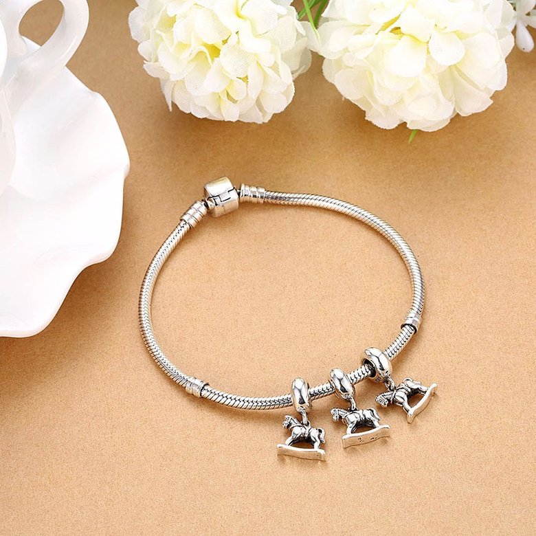 Wholesale 925 Sterling Silver DIY Bracelet Antique Accessories TGSLBD120 4