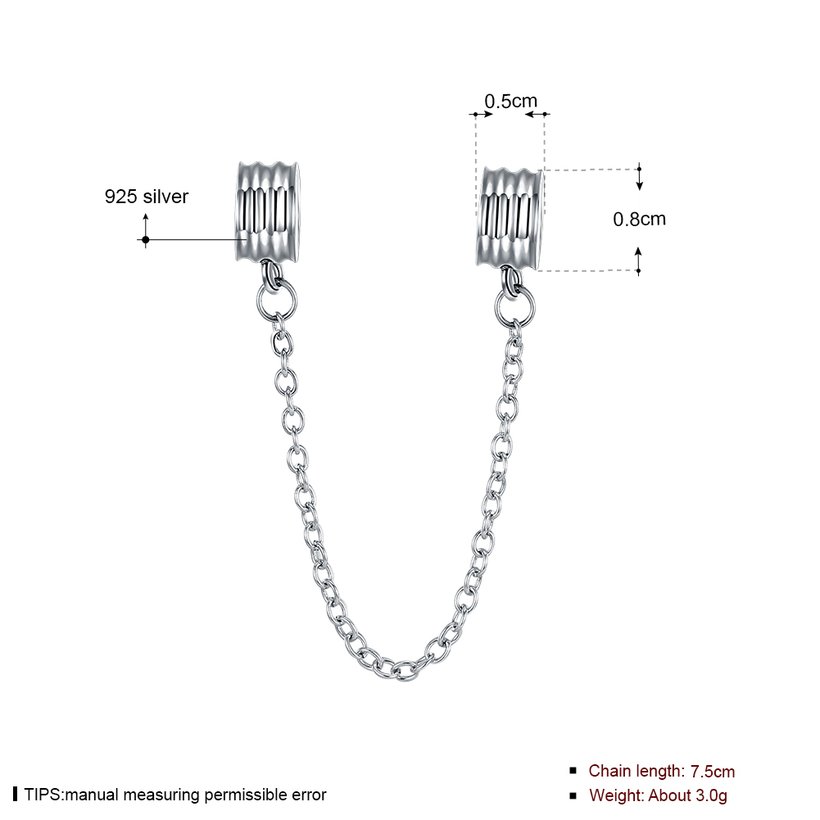 Wholesale 925 Sterling Silver DIY Bracelet Accessories TGSLBD124 0