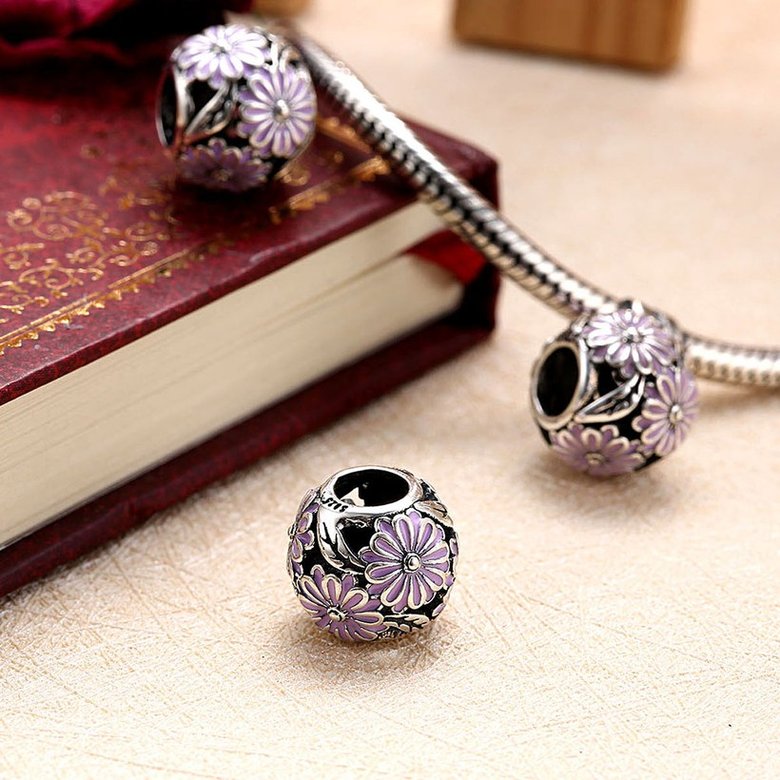 Wholesale 925 Sterling Silver DIY Bracelet Antique Bead TGSLBD135 3