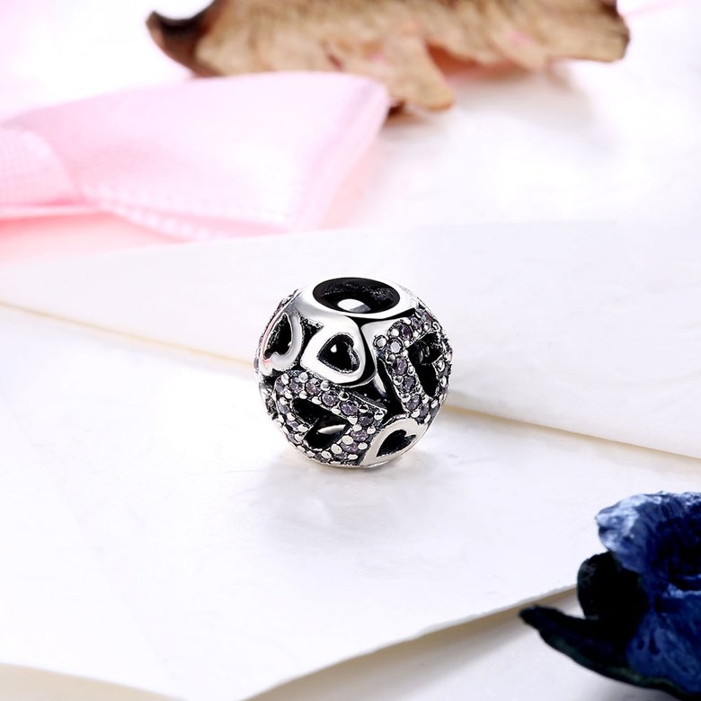 Wholesale Antique 925 Sterling Silver DIY Bracelet CZ Bead TGSLBD142 1