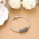 Wholesale Antique 925 Sterling Silver DIY Bracelet CZ Bead TGSLBD142 4 small