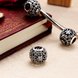 Wholesale Antique 925 Sterling Silver DIY Bracelet CZ Bead TGSLBD146 3 small