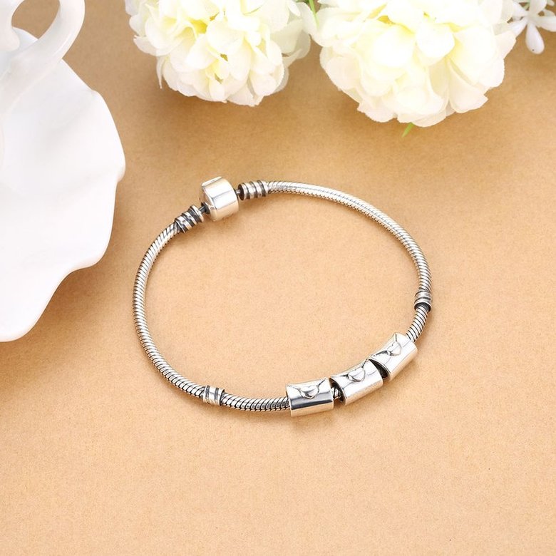 Wholesale Antique 925 Sterling Silver DIY Bracelet Bead TGSLBD008 4