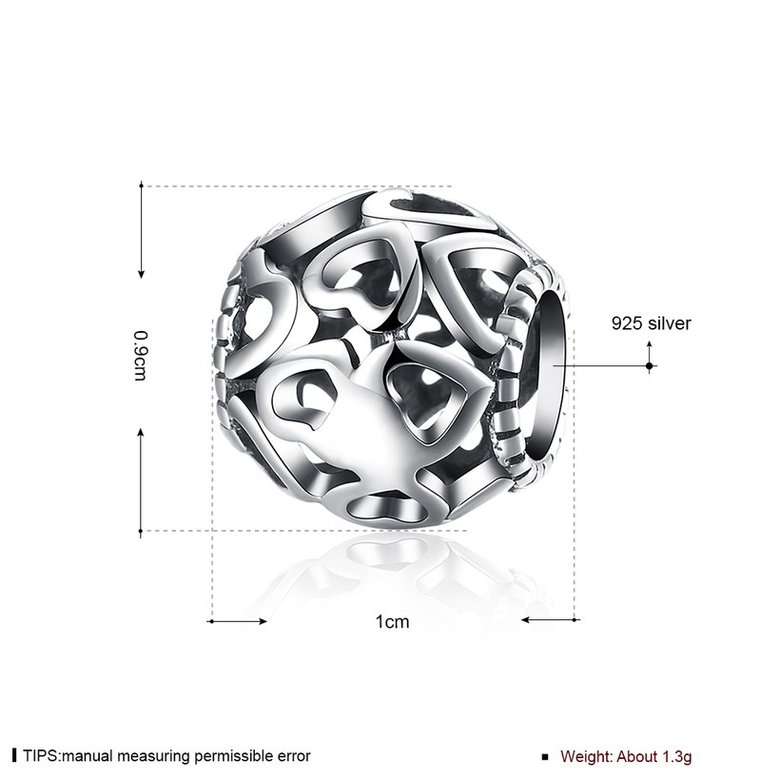 Wholesale 925 Sterling Silver DIY Bracelet Bead TGSLBD078 0