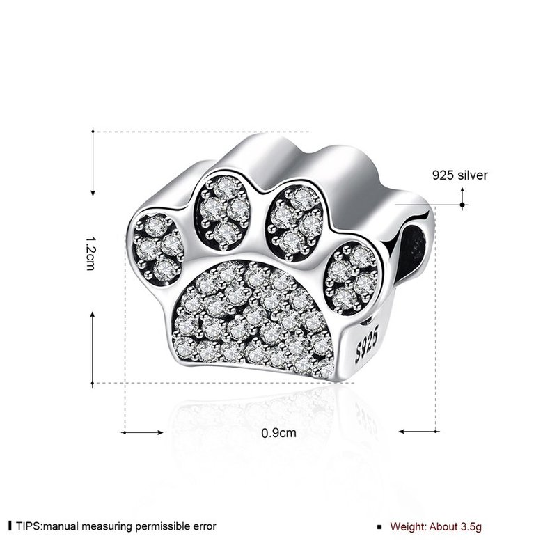 Wholesale 925 Sterling Silver DIY Bracelet Bead TGSLBD082 0