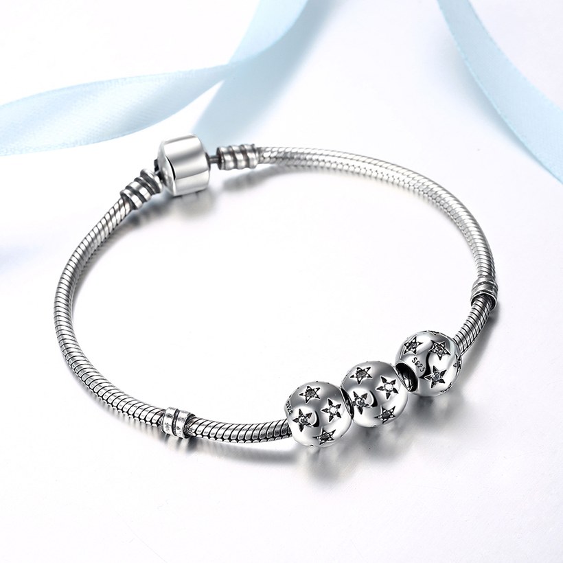 Wholesale 925 Sterling Silver DIY Bracelet Beads TGSLBD087 4