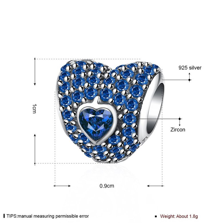 Wholesale Antique Sterling Silver CZ Bead TGSLBD091 3