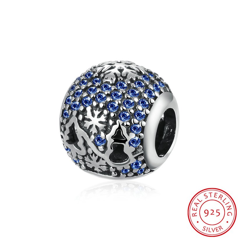 Wholesale Antique Sterling Silver CZ Bead TGSLBD093 5