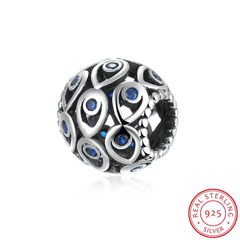 Wholesale Antique Sterling Silver CZ Bead TGSLBD097 5
