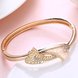 Wholesale Champagne Gold Trendy CZ Bangle TGGPBL049 2 small