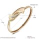 Wholesale Champagne Gold Trendy CZ Bangle TGGPBL049 3 small