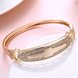 Wholesale Cross Champagne Gold Fashion CZ Bangle TGGPBL060 2 small