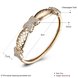 Wholesale Trendy Champagne Gold bowknot CZ Bangle TGGPBL062 3 small