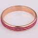 Wholesale Trendy Rose Gold Round Rhinestone Bangle&Cuff TGGPBL080 0 small