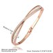 Wholesale Romantic Rose Gold Round Rhinestone Bangle&Cuff TGGPBL081 0 small