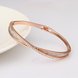 Wholesale Romantic Rose Gold Round Rhinestone Bangle&Cuff TGGPBL081 2 small