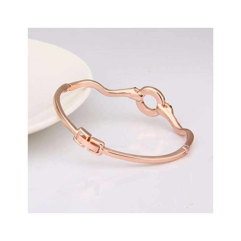 Wholesale Romantic Rose Gold Animal Rhinestone Bangle&Cuff TGGPBL090 0