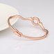 Wholesale Romantic Rose Gold Animal Rhinestone Bangle&Cuff TGGPBL090 0 small