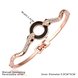 Wholesale Romantic Rose Gold Animal Rhinestone Bangle&Cuff TGGPBL090 1 small