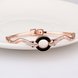 Wholesale Romantic Rose Gold Animal Rhinestone Bangle&Cuff TGGPBL090 2 small