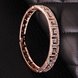 Wholesale Trendy Rose Gold Round Rhinestone Bangle&Cuff TGGPBL098 3 small