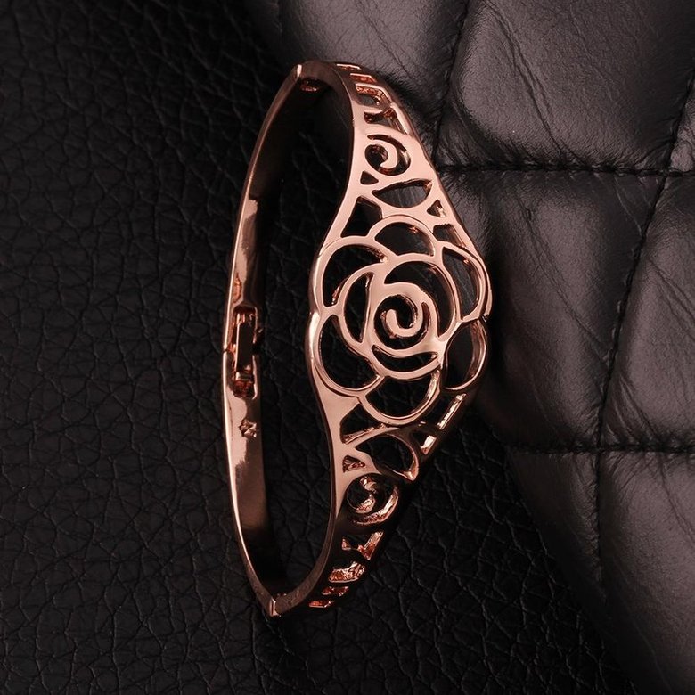 Wholesale Romantic Rose Gold Figure Bangle&Cuff TGGPBL109 4