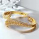 Wholesale Romantic 24K Gold Water Drop Rhinestone Bangle&Cuff TGGPBL114 0 small