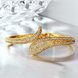 Wholesale Romantic 24K Gold Water Drop Rhinestone Bangle&Cuff TGGPBL114 1 small