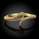 Wholesale Romantic 24K Gold Water Drop Rhinestone Bangle&Cuff TGGPBL114 2 small