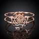 Wholesale Classic Rose Gold Plant Rhinestone Bangle&Cuff TGGPBL025 1 small