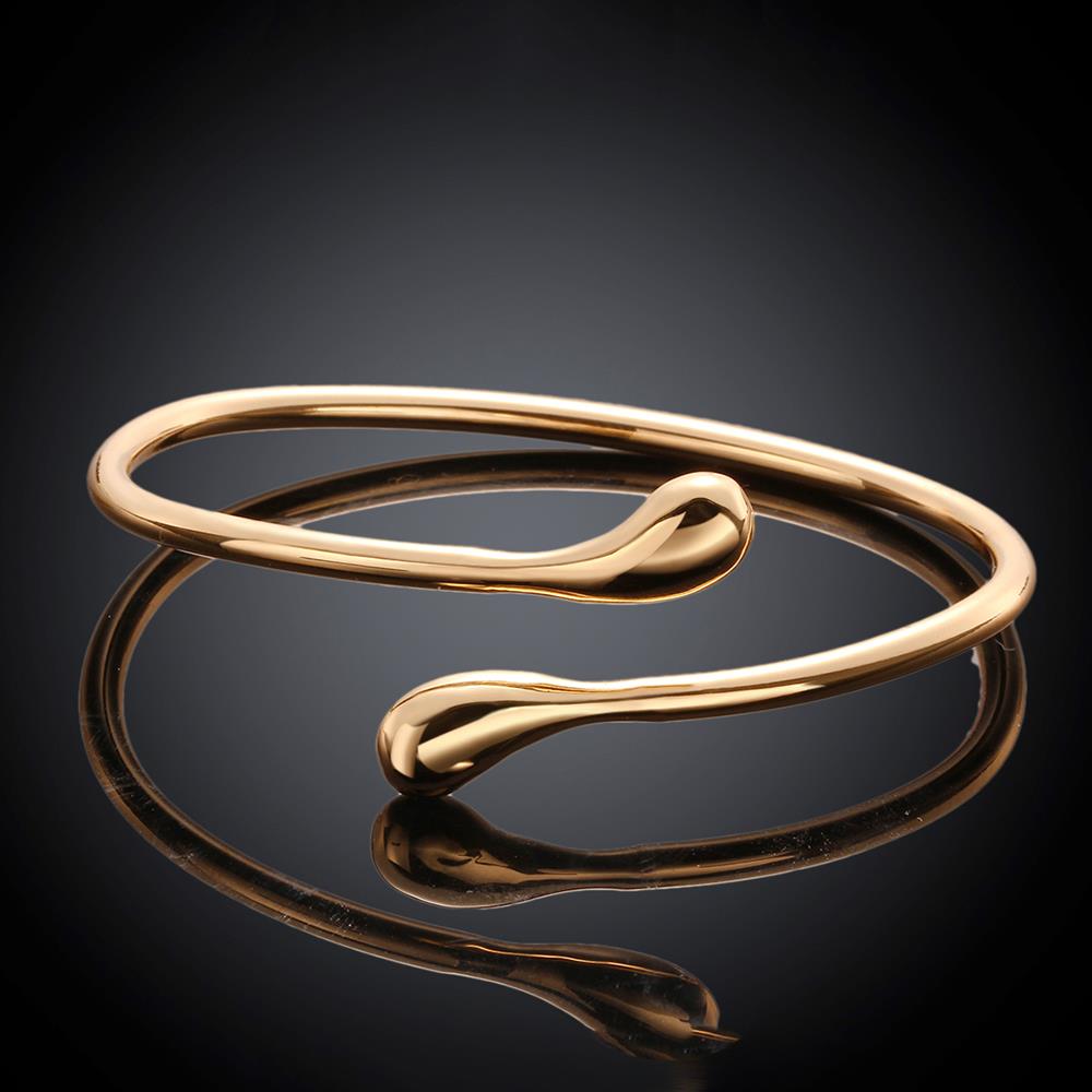 Wholesale Trendy 18K Gold Water Drop Bangle&Cuff TGGPBL028 5