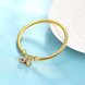 Wholesale Romantic 24K Gold Round CZ Bangle&Cuff TGGPBL035 1 small