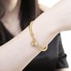 Wholesale Romantic 24K Gold Round CZ Bangle&Cuff TGGPBL035 3 small