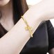 Wholesale Trendy 24K Gold Round CZ Bangle&Cuff TGGPBL037 2 small