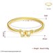 Wholesale Trendy 24K Gold Round CZ Bangle&Cuff TGGPBL037 3 small