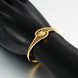 Wholesale Romantic 24K Gold Round CZ Bangle&Cuff TGGPBL039 3 small