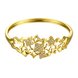 Wholesale Classic 24K Gold Round CZ Bangle&Cuff TGGPBL013 3 small