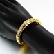 Wholesale Romantic 24K Gold Plant CZ Bangle&Cuff TGGPBL018 1 small