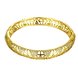 Wholesale Classic 24K Gold Round CZ Bangle&Cuff TGGPBL019 2 small