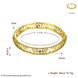 Wholesale Classic 24K Gold Round CZ Bangle&Cuff TGGPBL019 3 small