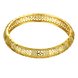 Wholesale Romantic 24K Gold Round CZ Bangle&Cuff TGGPBL023 0 small