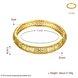 Wholesale Romantic 24K Gold Round CZ Bangle&Cuff TGGPBL023 3 small