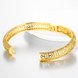 Wholesale Romantic 24K Gold Round CZ Bangle&Cuff TGGPBL023 4 small