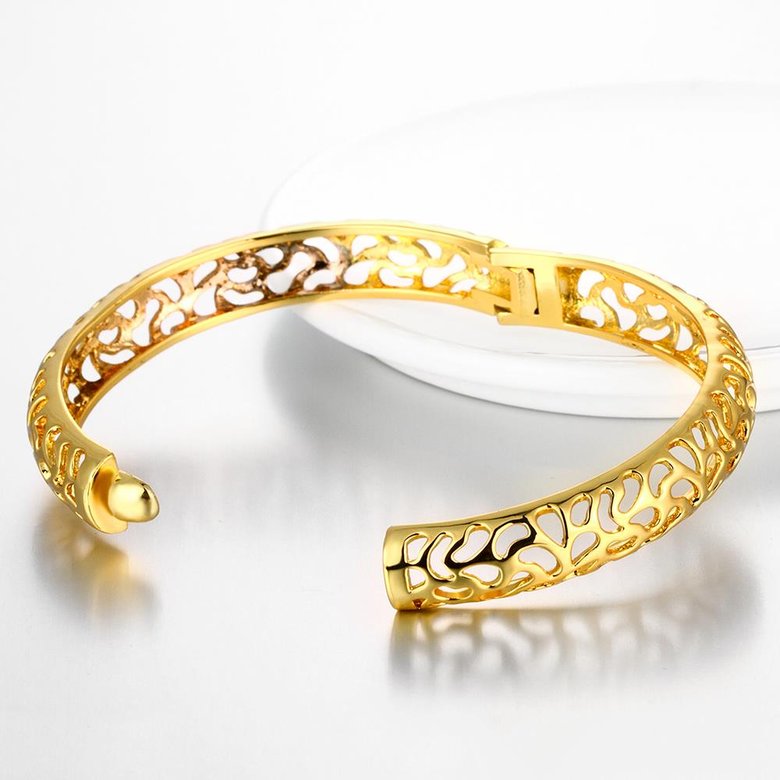 Wholesale Classic 24K Gold Round Bangle&Cuff TGGPBL024 0