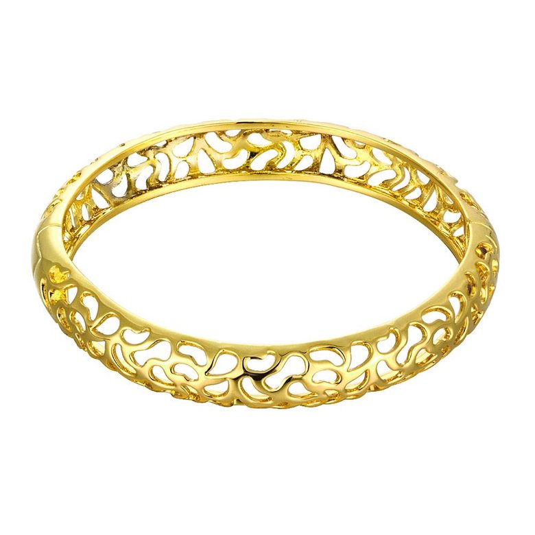 Wholesale Classic 24K Gold Round Bangle&Cuff TGGPBL024 2