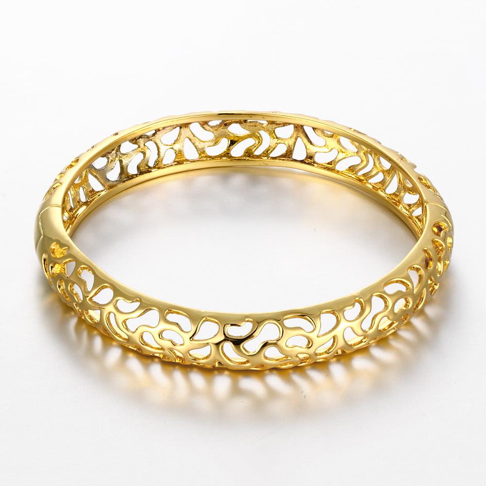 Wholesale Classic 24K Gold Round Bangle&Cuff TGGPBL024 5